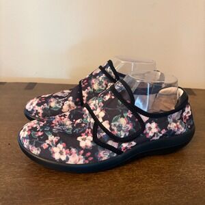 Alegria Spry Night Garden Floral Hook and Loop Comfort Shoes SPR-5680 Size 38